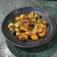 Prato do dia (tofu à Gomes de sá) at The Green Affair - Chiado in Lisbon