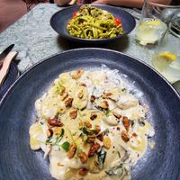 Mushroom gnocci at The Green Affair - Chiado in Lisbon