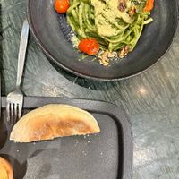 Pesto Pasta at The Green Affair - Chiado in Lisbon