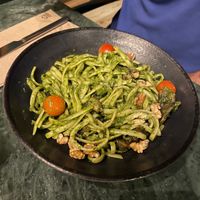 Pesto pasta  at The Green Affair - Chiado in Lisbon