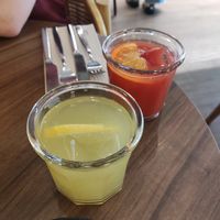 Lemonade and juice of the day at The Green Affair - Chiado in Lisbon