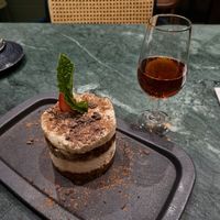 Tiramisu with paired degustif at The Green Affair - Chiado in Lisbon