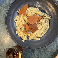 Tagliatelle alla carbonara  at The Green Affair - Chiado in Lisbon