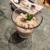 Peanut and salt dessert at The Green Affair - Chiado in Lisbon