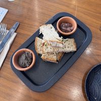 Tasty but tiny! Got olive oil that saved the dryness    at The Green Affair - Chiado in Lisbon