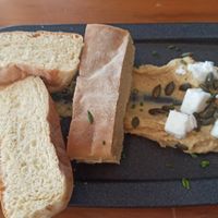 Hummus with vegan feta cheese at The Green Affair - Chiado in Lisbon