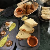 Some starters  at The Green Affair - Chiado in Lisbon