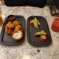 Vegetable Gyazos & Cauliflower Wings at The Green Affair - Chiado in Lisbon