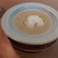 Soup for starters at Cafe Pony in Kumamoto