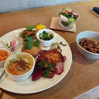Meal set at Cafe Pony in Kumamoto