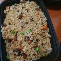 Vegan pork fried rice at Enjoy Vegetarian - Financial District in San Francisco