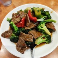 Mongolian beef at Enjoy Vegetarian - Financial District in San Francisco