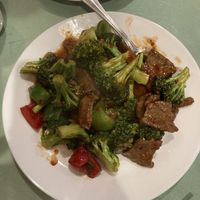 Mongolian “beef” (spicy!)  at Enjoy Vegetarian - Financial District in San Francisco