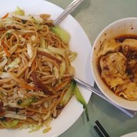Chow Mein and Wanton at Enjoy Vegetarian - Financial District in San Francisco