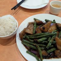 Eggplant and string beans at Enjoy Vegetarian - Financial District in San Francisco