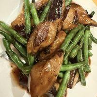 String bean and eggplant   at Enjoy Vegetarian - Financial District in San Francisco
