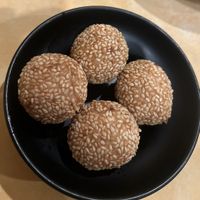 Sweet Sesame Balls  at Enjoy Vegetarian - Financial District in San Francisco