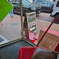 Seating outside as well at The Red Bean in Annapolis