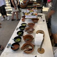 Taco toppings  at Productos Veganos Rancho San Agustín in Puerto Vallarta