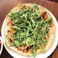 Vegan Pizza option is 👌🏼  at Hotel Brunswick in Brunswick Heads