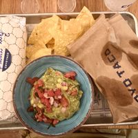 Plain rain Burrtio, Guac + Chips  at Coyo Taco in Miami