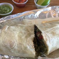 Custom Nopales and guac burrito 🌯  at Coyo Taco in Miami