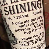 Vegan friendly labelling  at Hill Island Brewery in Durham