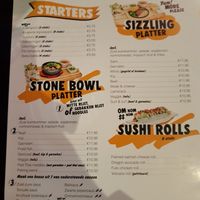 Their menu. Veggie options can be made vegan at Omnomnom in Heerlen