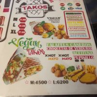 Vegan options  at Autentiko French Takos in Santiago
