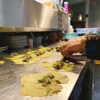 Making Mix Mahshie at Habibi in Rotterdam