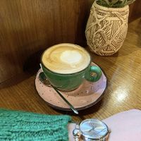Vegan Cappucino  at Roots in Zagreb