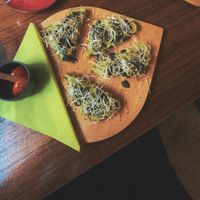 vegan avocado toast  at Roots in Zagreb