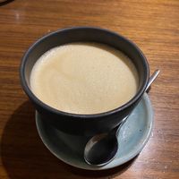 Caffè latte con soya   at Roots in Zagreb