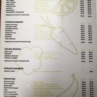 Lots of fresh-pressed juices at Roots in Zagreb