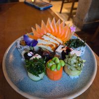 Combinado vegano at Djapa Moema in Sao Paulo