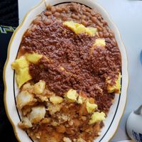 Breakfast plate at James Brown's Place in Rochester