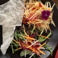 Green papaya salad  at Khu Khu in Auckland