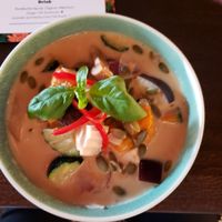 Green Curry glutenfree version at Khu Khu in Auckland