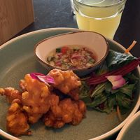Corn fritters  at Khu Khu in Auckland
