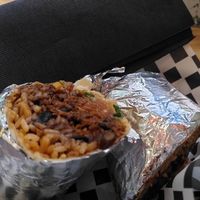 Vegan chilli burrito at Nopal in Gran Canaria