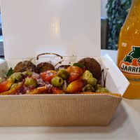 Large falafel box at Salata in Ashford
