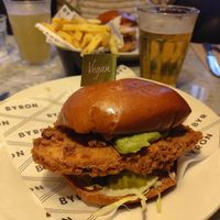 Clucky burger (with TiNDLE patty) at Byron in Edinburgh