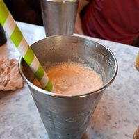 Milkshake chocolat "peanot" butter at Byron in Edinburgh