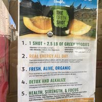 Wheat grass sign at Jupioca in New York City