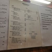 Menu with vegetarian sushi at Wokeriet in Stockholm