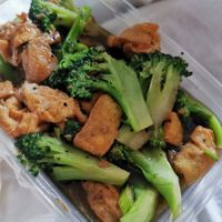 Garlic Mock Duck Stir Fry at Thai Street in Norwich