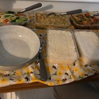 Pad Pak, Thai yellow curry and Pad Kra Pao. Sticky rice and jasmine rice  at Thai Street in Norwich