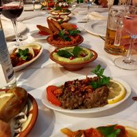 Mezze selection (from Badenerstrasse outlet) at Le Cedre - Bellevue in Zurich