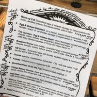 Clearly marked vegan options. at Village Bakery and Cafe in Athens