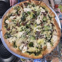 “BIANCA” vegan white pizza   at Crust and Crumble in Asbury Park